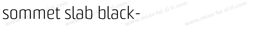 sommet slab black字体转换